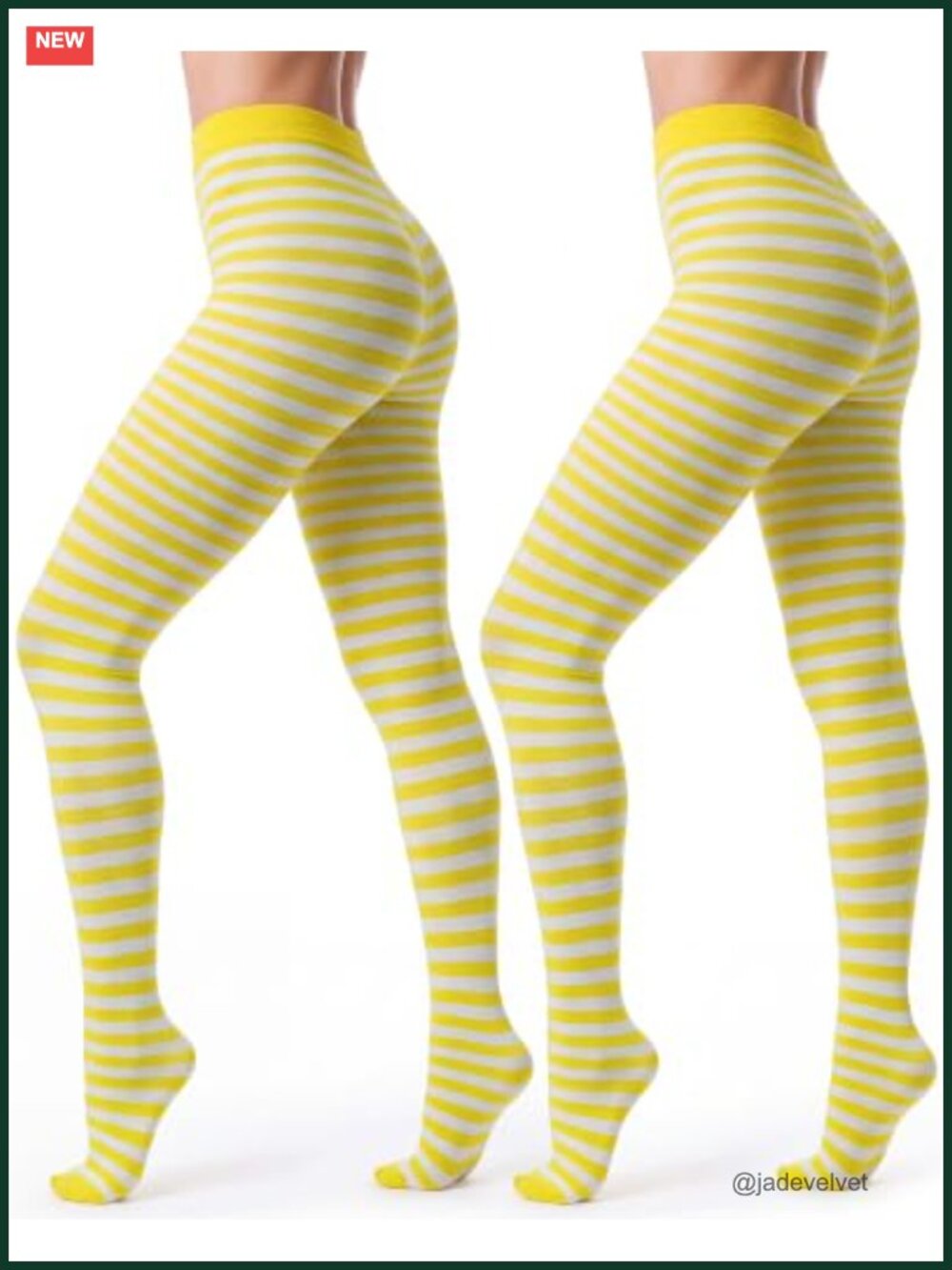80D Nylon Spandex Striped Tights Pantyhose Halloween Costume
